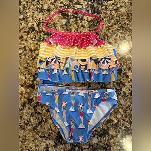 Jelly the Pug Ruffle Bikini Set